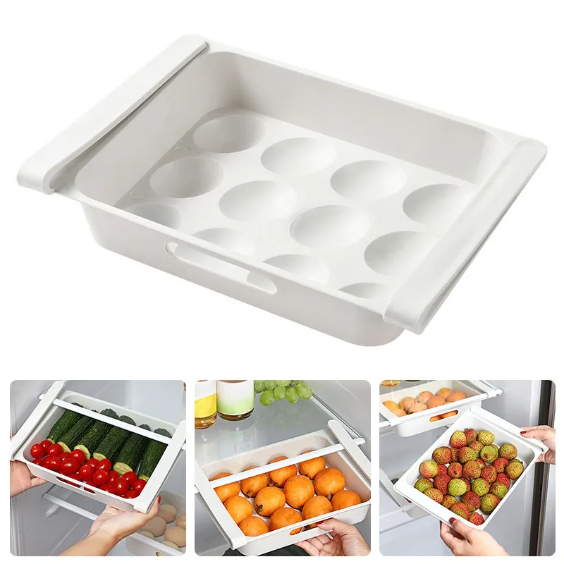 Контейнер для хранения в холодильнике кухонный ящик яиц многофункциональный