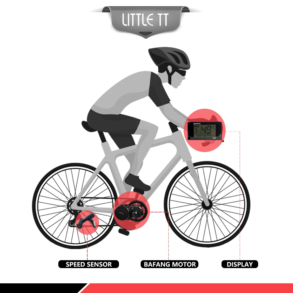 

Bafang BBS01/BBS02 36V 48V 350W Mid Drive Motor Electric Bicycle Conversion Kit with C961 Display