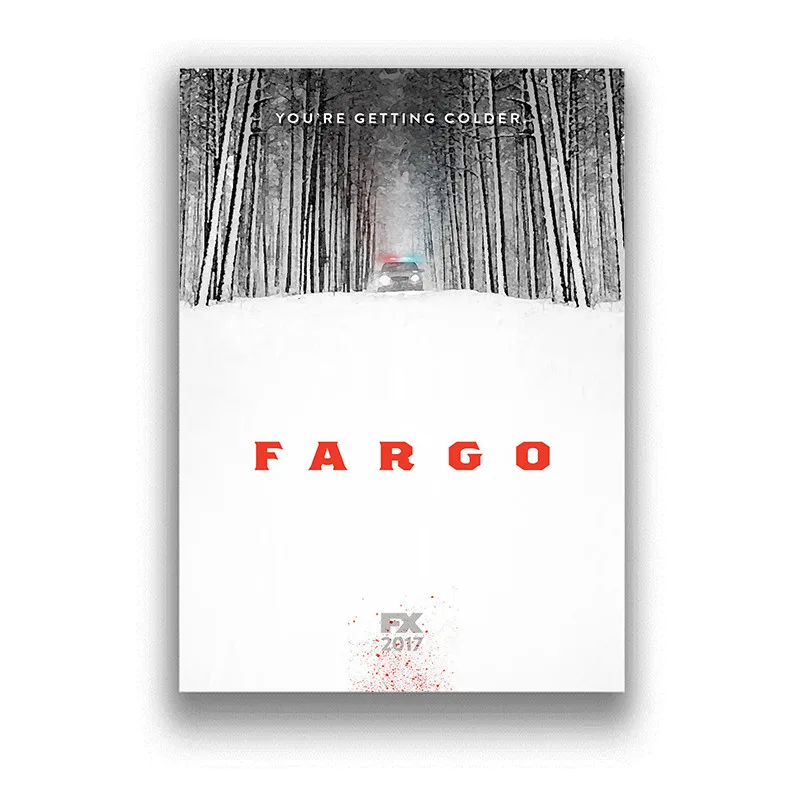 Настенные наклейки Fargo с белым покрытием бумажные принты четкое изображение