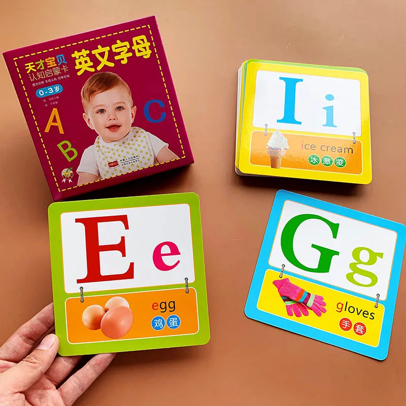 Обучающая карточка с буквами на английском языке для детей 0 3 лет 24 шт.|Учебники| |