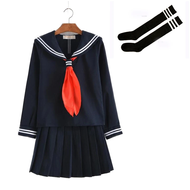 

S-3XL Women Girls School Uniform Cosplay Costume Japanese Student Sailor Uniforms Anime Hell Girl Perfprmance JK Outfit