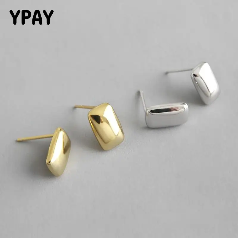 YPAY 100% цельные маленькие серьги из стерлингового серебра 925 пробы в стиле панк Инс