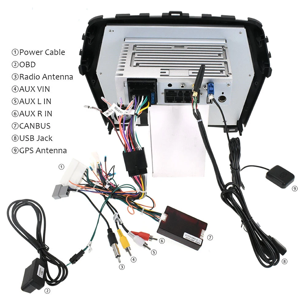 Автомобильный мультимедийный плеер ZJCGO стерео GPS радио навигация Android экран для