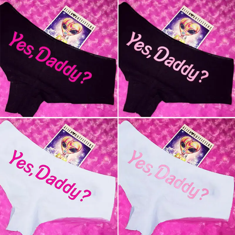 Трусы женские Goocheer с надписью YES DADDY | Женская одежда