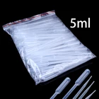 5 мл переносная пипетка Пластиковые мерные пипетки Одноразовые Пипетка для жидкости упаковка 100 шт.