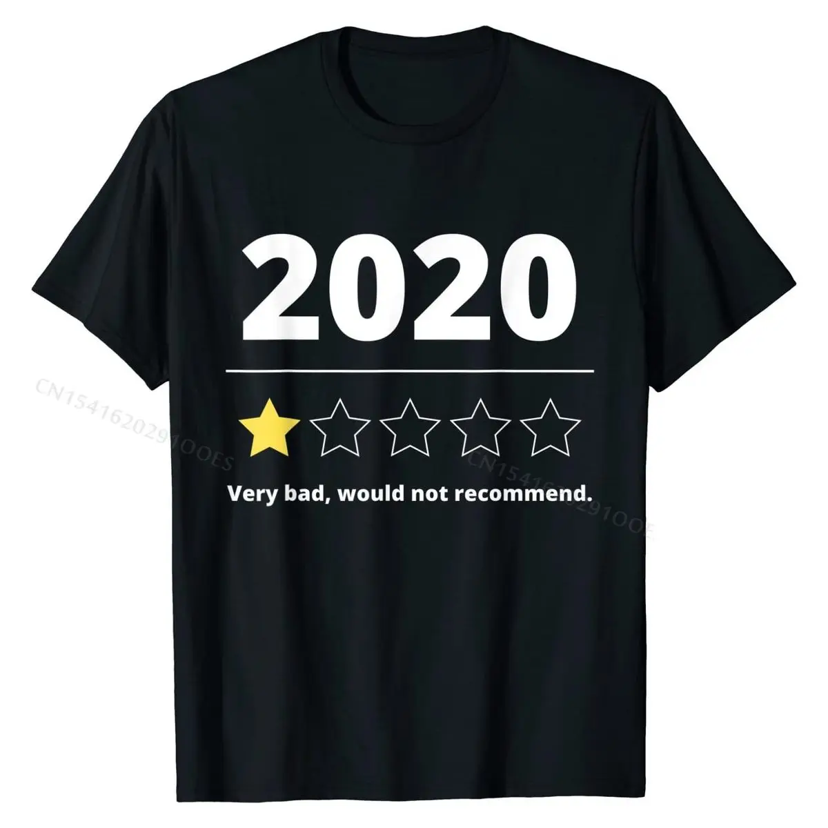 

2020 Review Very Bad Would Not Recommend Gift 1 Star Rating T-Shirt Top T-shirts for Men Tight Wholesale Custom Cotton