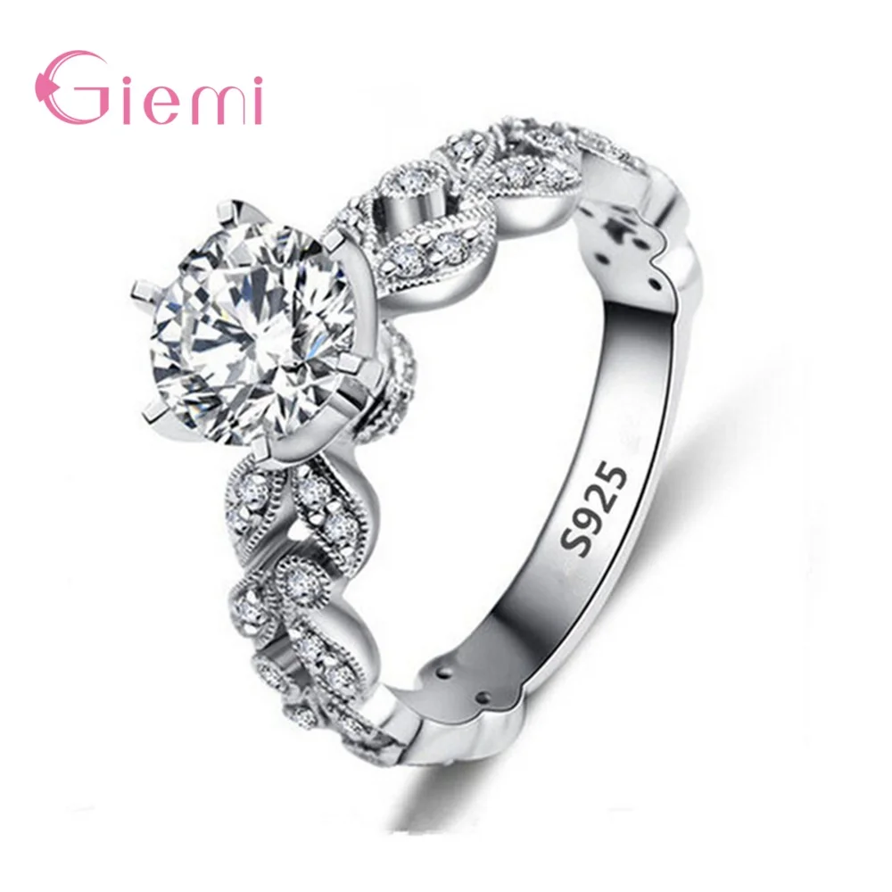 

Amazing Big Discount Newest Fashion Style Genuine 925 Sterling Silver Rings Elegant Women Fashion Jewelry Gift For Wife/Daughter