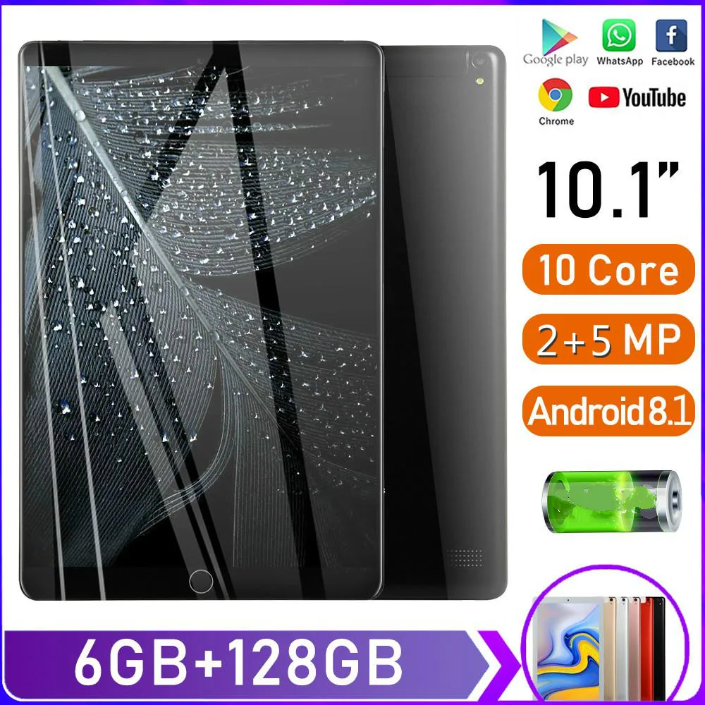 

New 6G+128GB Tablet PC Hot Sales Tablets 10 Inch Screen Tablets 10 Core Android 9.0 Tablets Dual Card Tablet 4G Phone Call