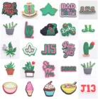 Черные Волшебные Зеленые Подвески для девочек, Симпатичные сердца, кремы, растения, кактус, национальность, для крокса, AKA, подвески для обуви, подарки для детей