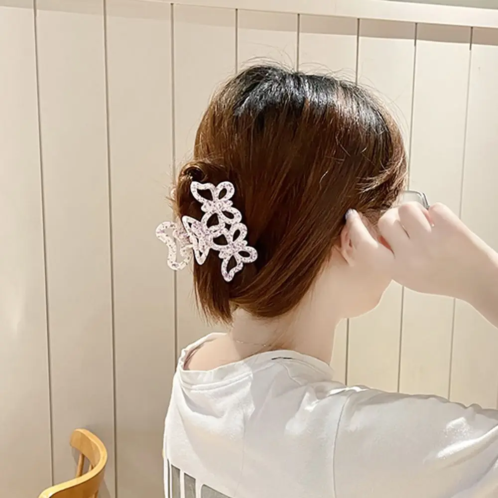 

Korean Large Butterfly Hair Claw Hollow Crab Clips For Women Girls Hair Styling Headwear Hairpins Hair Clamp Hair Accessories