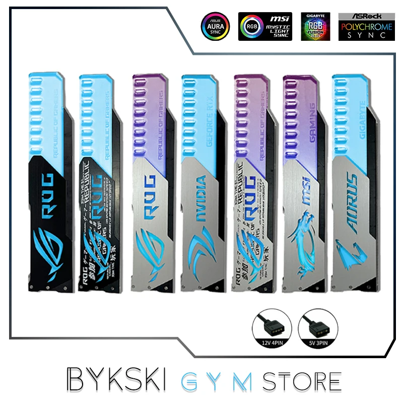 Держатель для графического процессора RGB алюминиевый кронштейн видеокарты