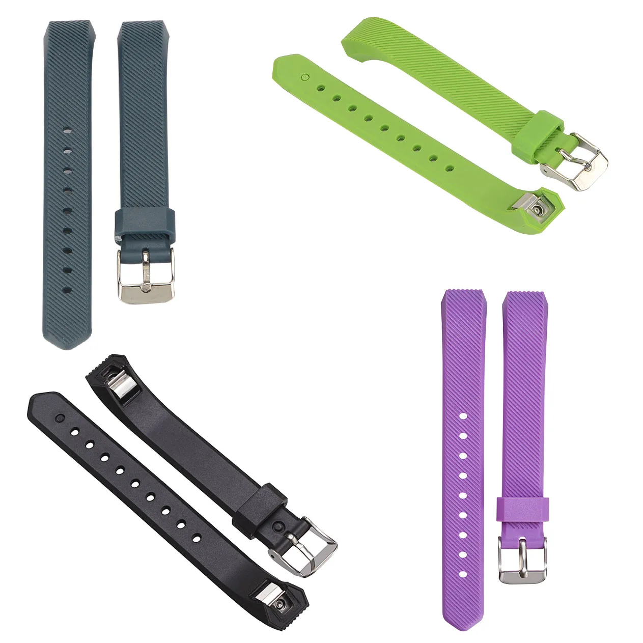 Tilt Stripe Silicone Watch Band for Fitbit Alta Rubber Replacement Sport Strap HR Wristband | Наручные часы