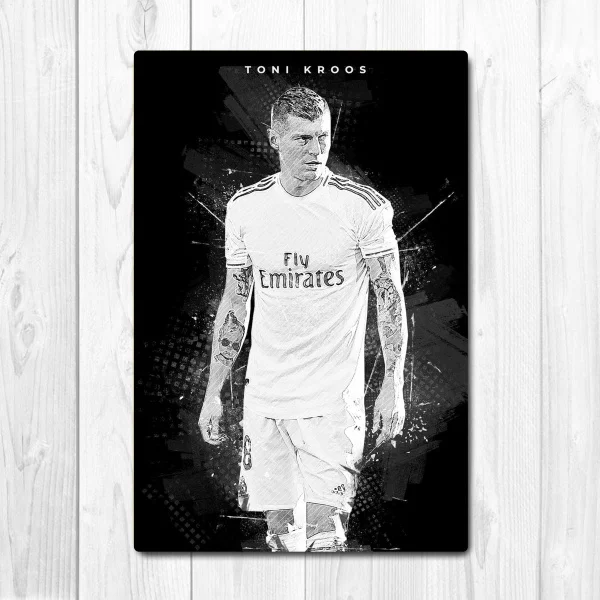 

New ToniKroos Soccer Football Player Art Wall Decor Tin Sign Vintage Garage Sign Bar Club Cafe Garage Farm Decor