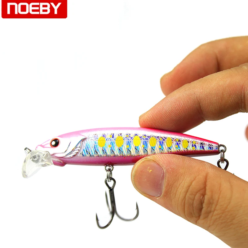 NOEBY 9119 рыболовные приманки плавающий Minnow 3D глаза Реалистичная фотография с
