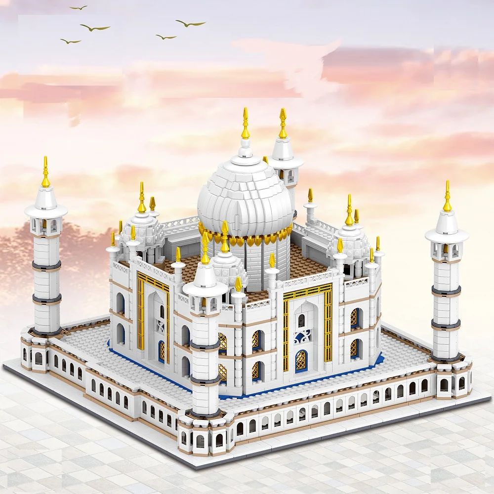 Индийская Агра тадж-махал 3525 шт. знаменитые архитектурные фигурки солдат