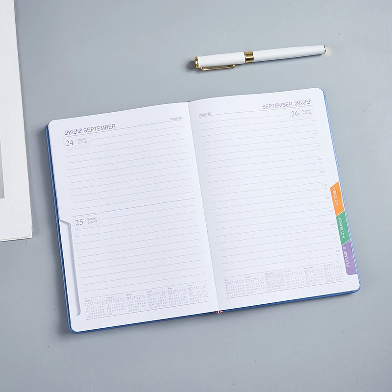 Daily Planner Simple Design Hardcover Flexible Thick Paper Time Management For Women Men | Канцтовары для офиса и дома