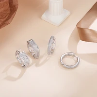 high quality original design stud earrings copper cubic zirconia korean earrings for women korean fashion jewelry wholesale 2021