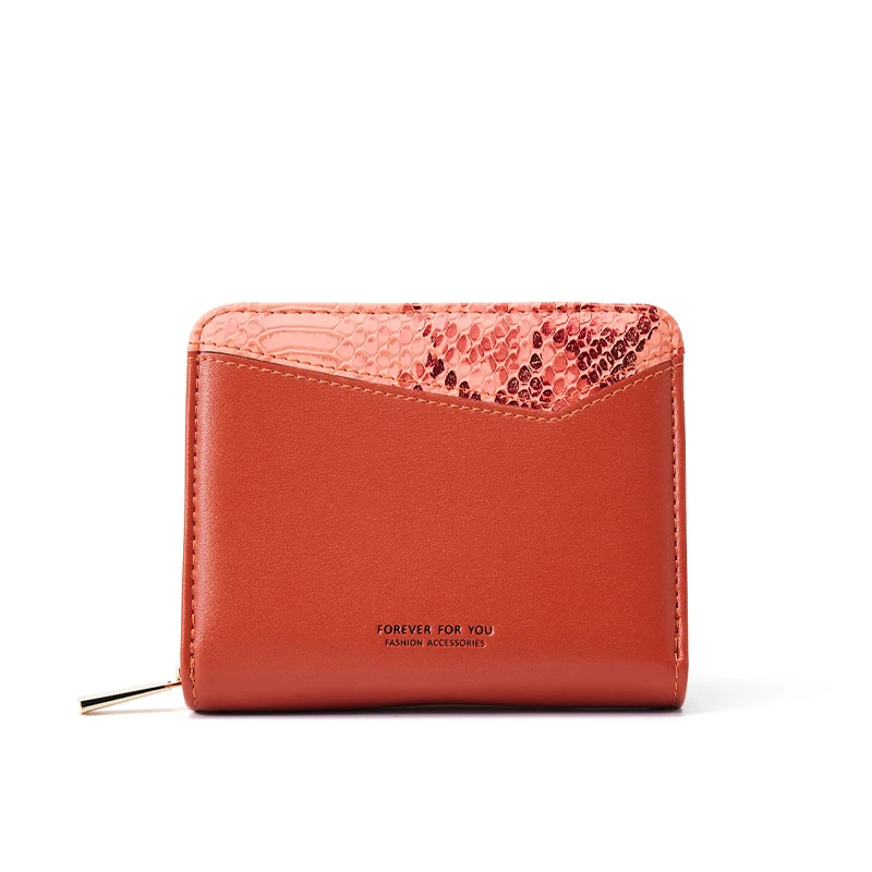 Женские кошельки из искусственной кожи женские короткие на молнии