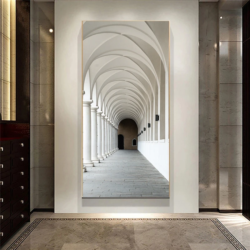 Абстрактная Современная архитектурная модель в скандинавском стиле искусство