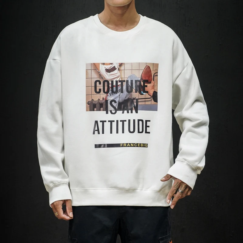

Onnestun Sweatshirt New Spring Harajuku Long Sleeve Mens Hoodies Streetwear Hip Hop Oversize One Piece Print Men's Sweatshirt