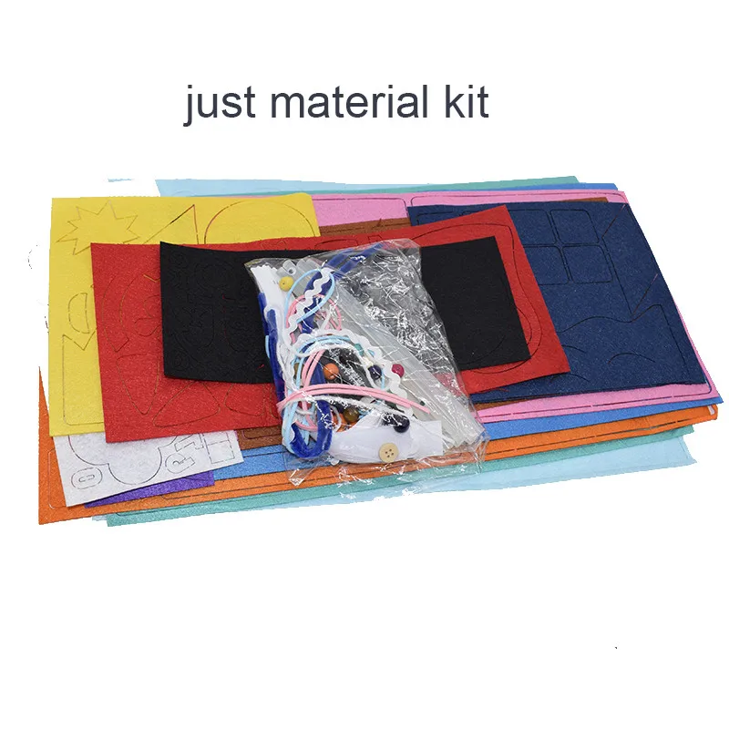 2 стиля войлочной книги ручная работа рисунок книжка Монтессори раннее