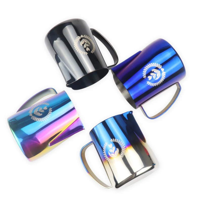 600 мл эспрессо Нержавеющая сталь кувшин для вспенивания вытягивающийся цветок