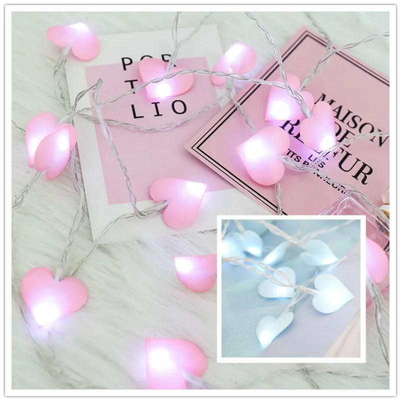 

Love Cotton Light String Decorative Led Lights Garland Lights Fairy Lights Wedding Christmas Decoration Room Holiday Lighting