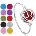 Браслет-манжета с диффузором из нержавеющей стали браслет для ароматерапии, аромат диффузор медальон