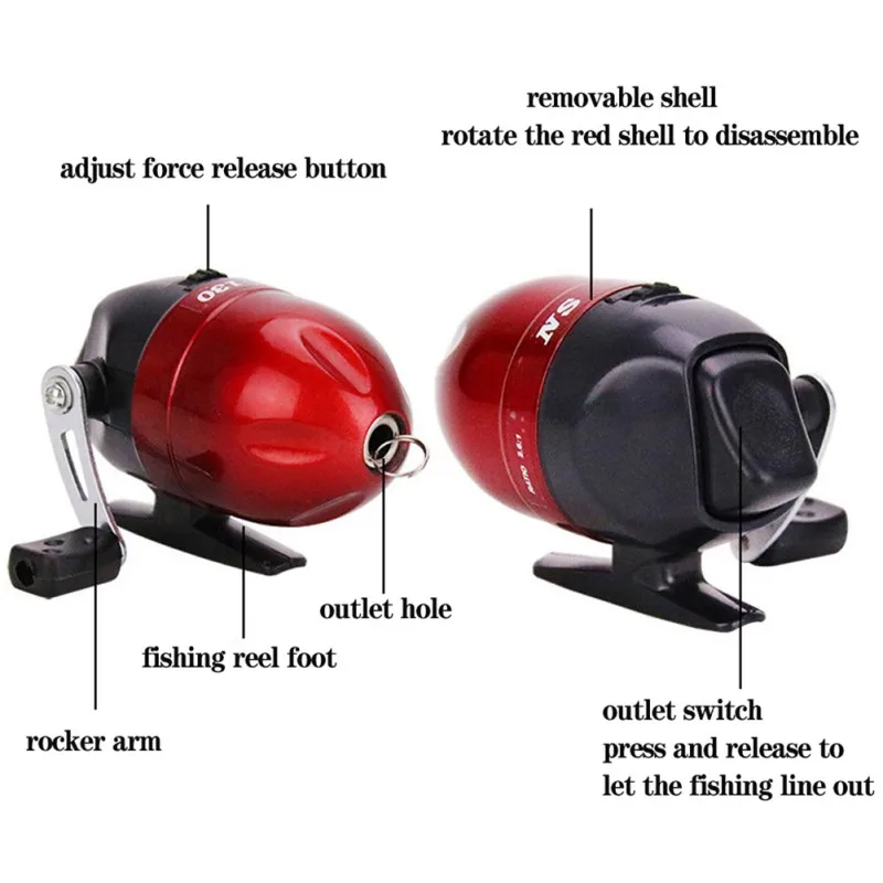 

Children's 60-Piece Suit Multifunction Fishing Rod Park Children's Pocket Mini Shrimp Short Fish Rod 1.4 M Children's Suite