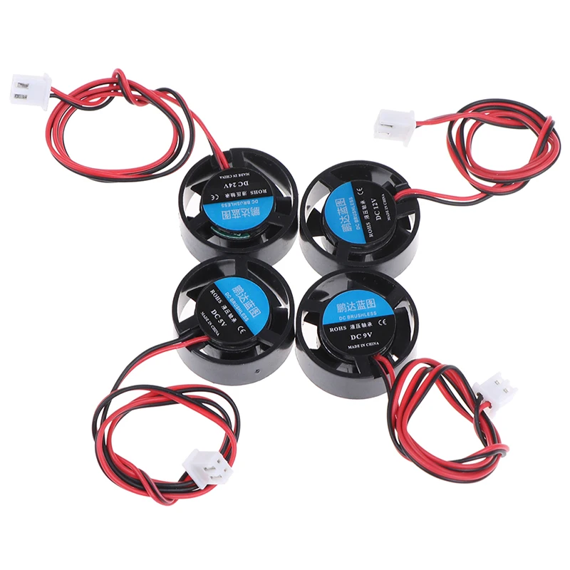 

Cooler 2510 25.5x10mm 5V 9V 12V 24V Round 25mm mini cooling fan for LED lamps heat sink Computer radiator