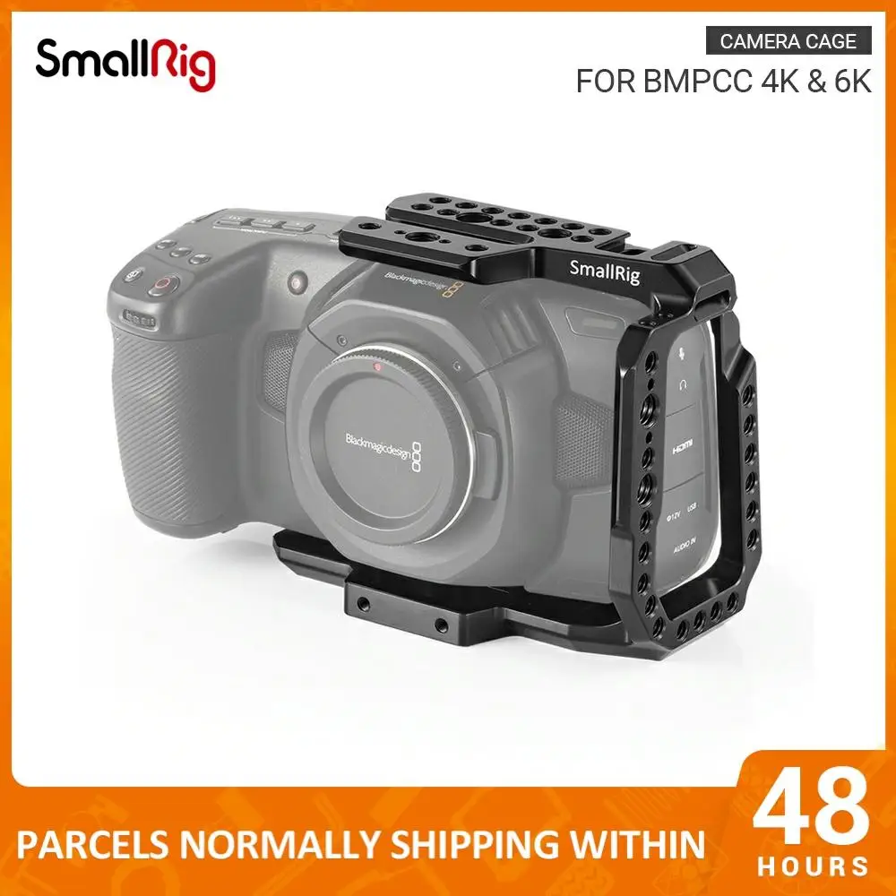 Полуклетка SmallRig для карманной кинокамеры Blackmagic Design 4K клетка с направляющими NATO