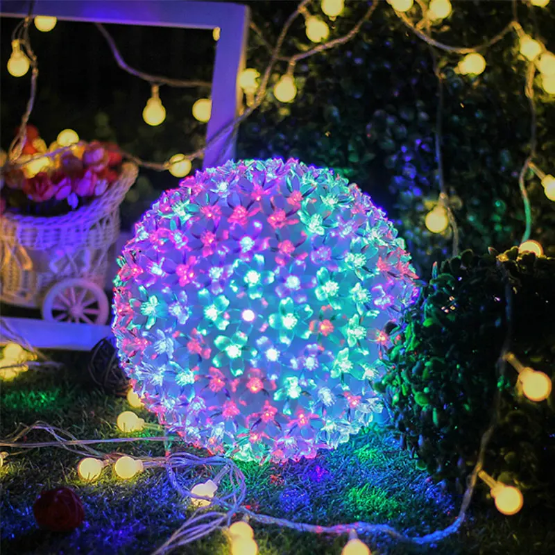 100 светодиодный s/200 s/300 s Вишневый Цветущий светильник Рождественская