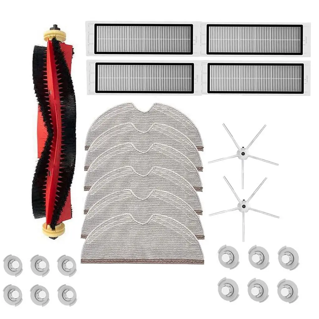 

25pcs Floor Sweeper Vacuum Cleaner Replacement Parts for rock S6 S60 S65 E25