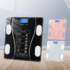 Беспроводные весы для ванной, цифровой смарт-прибор для измерения массы тела, с Bluetooth, анализатор состава тела