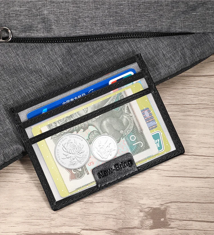 NewBring прозрачный тонкий держатель для карт модный конфетный Цвет Бумажник ПВХ водонепроницаемый держатель водительских прав