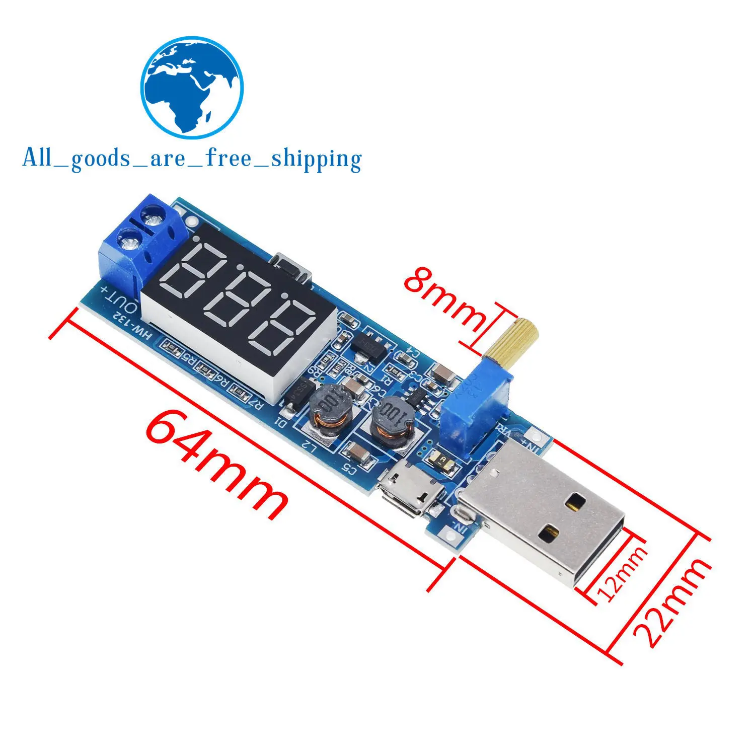 DC-DC 5V до 3,5 V/12 V USB Шаг вверх/вниз Питание Модуль Регулируемый повышающий преобразователя постоянного тока Выход постоянного тока 1,2 V-24 V