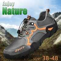 damyuan 2020 outdoor men hiking shoes breathable desert training sneakers anti slip trekking shoes plug size 48