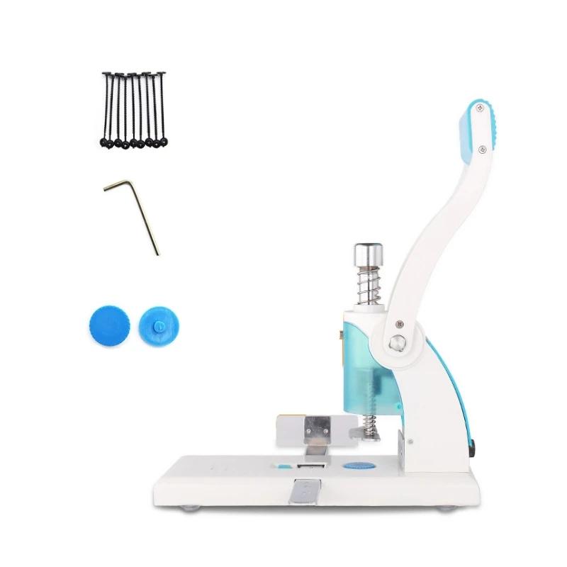

Manual Single Hole Book Menu Paper Hole Drilling Machine Card Notebook Tag 300sheets A4 Paper Adjustable Hole Punching Machine