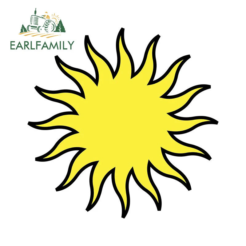 EARLFAMILY 13 см x 12 8 Для племен Солнце Снег устойчивые к царапинам автомобильные