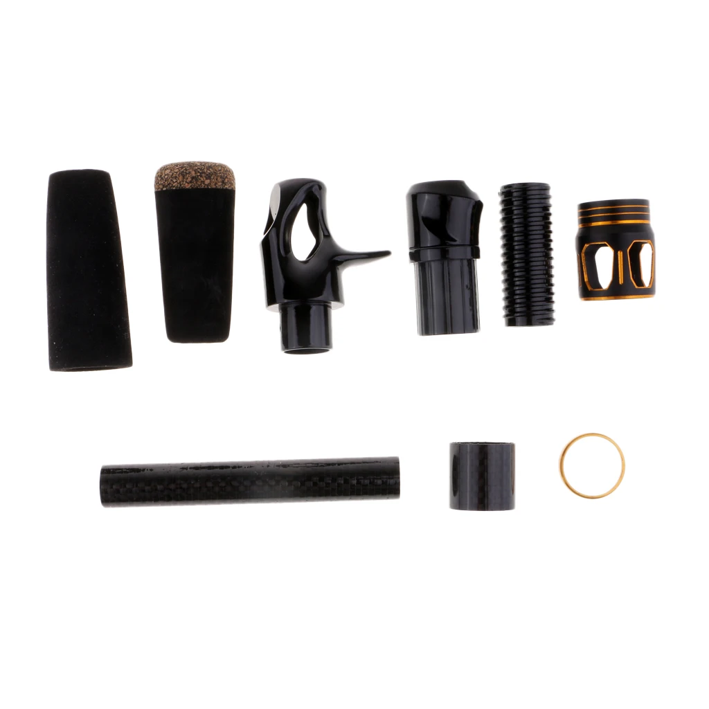 Черная эва литая спиннинговая ручка для рыболовной удочки с спиннинговым