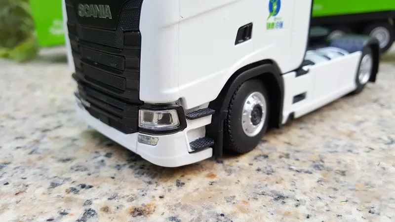 Коллекционная модель сплава подарок 1:43 Масштаб Scania S500 Холодильник контейнер грузовик трактор литья под давлением игрушка модель украшения
