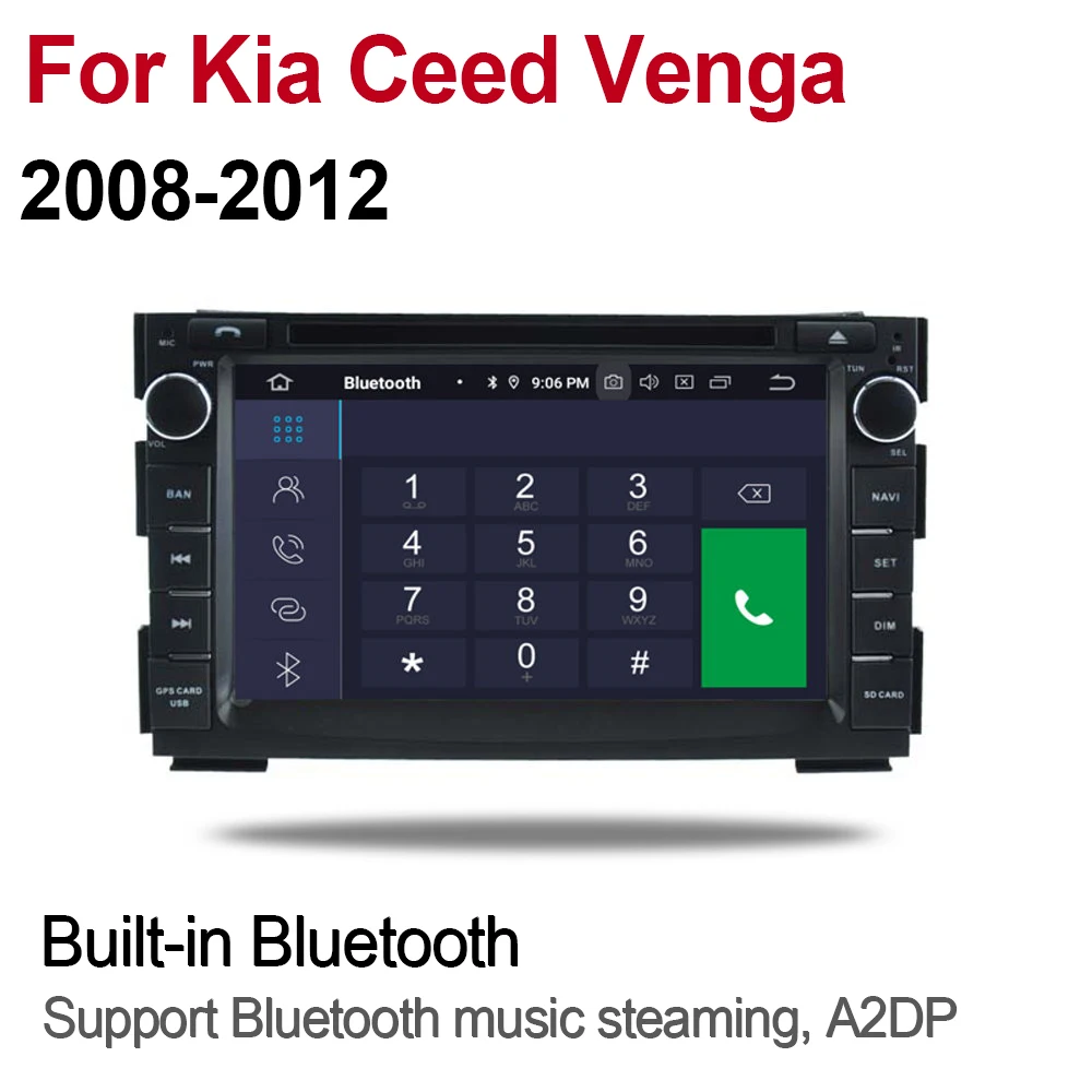 2din Android 9 0 Восьмиядерный 4 Гб RAM автомобильный DVD для Kia Ceed Venga 2008 ~ 2012 GPS Радио BT Navi