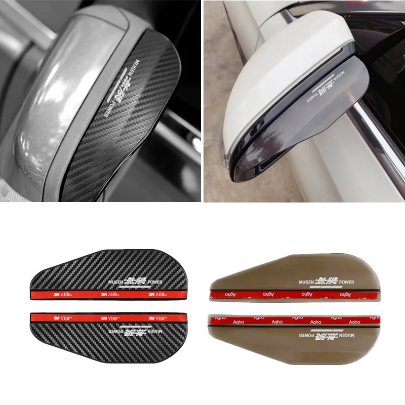 Автомобильное боковое зеркало заднего вида козырек от дождя защитный Для Mugen Power