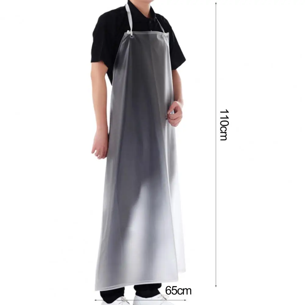 

2Pcs Frosted Waterproof Oil-proof Transparent PVC Kitchen Housework Chef Aprons