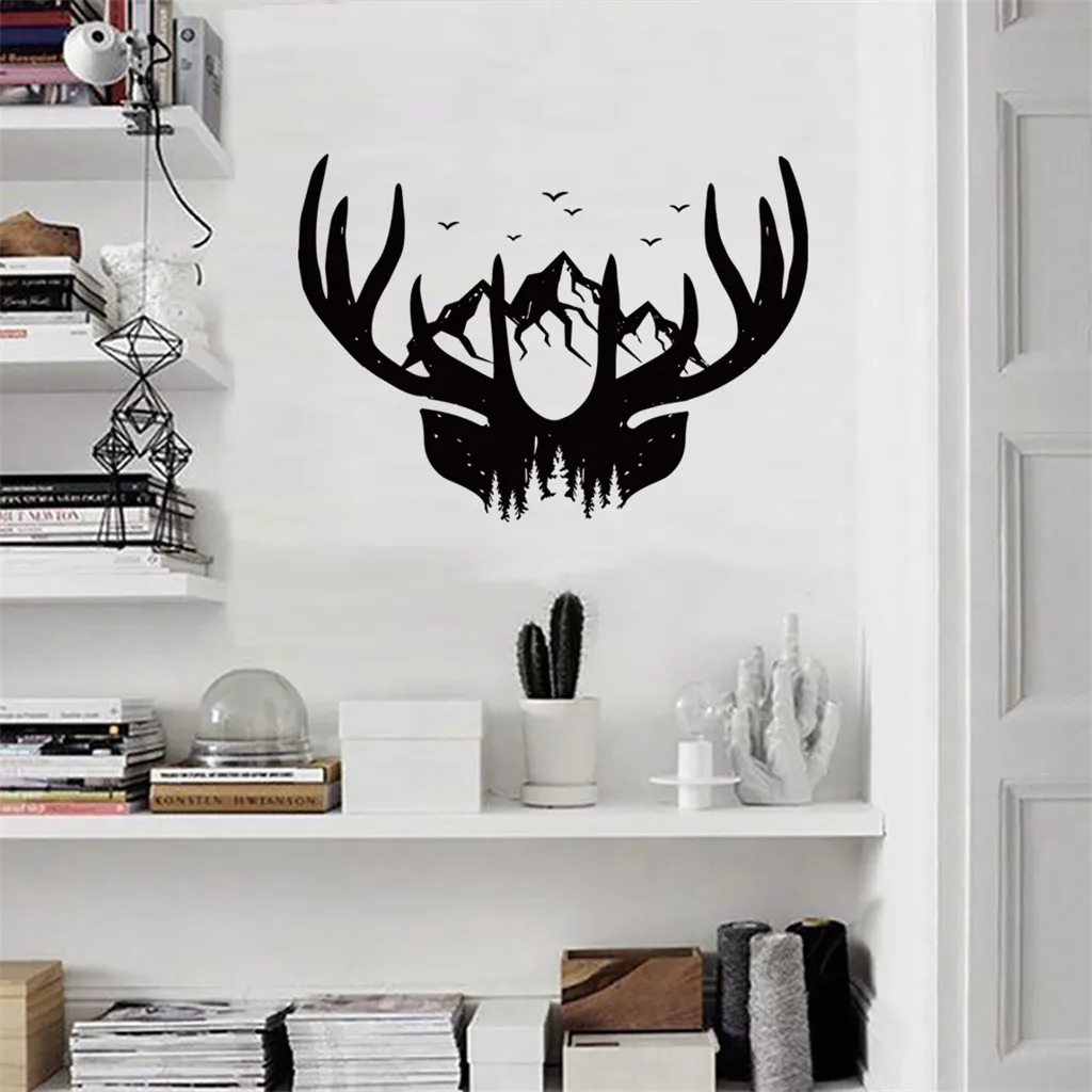 Взрывы для украшения дома настенные наклейки на заказ голова оленя персональный