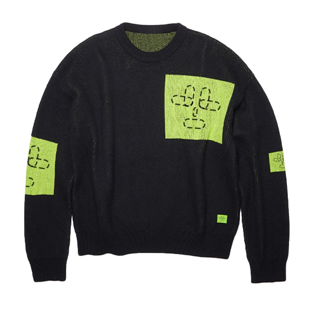 

WFMD Mr 21FW новый шерстяной свитер с логотипом # wfmr0052