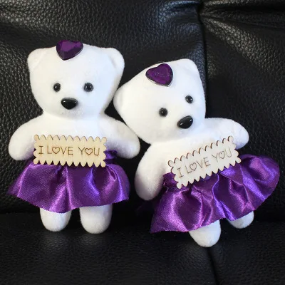 Мультяшный букет маленький медведь кукла мороженое табличка пена упаковка