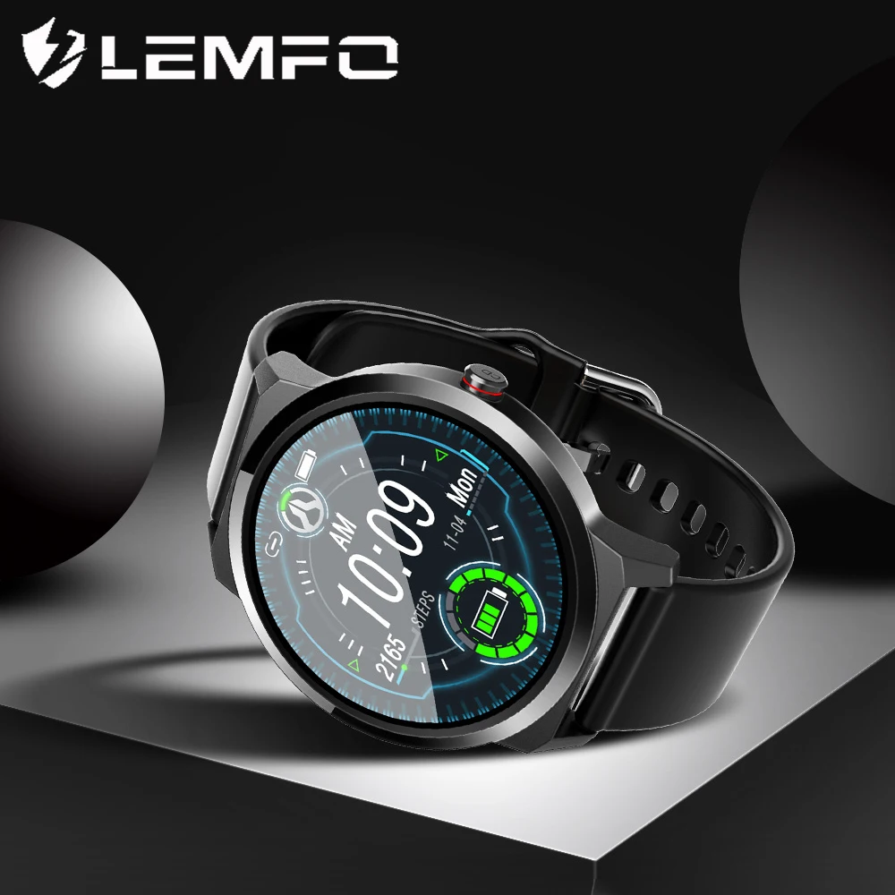 Мужские Смарт часы LEMFO PPG сенсорный экран IPS IP67 водонепроницаемые пульсометр