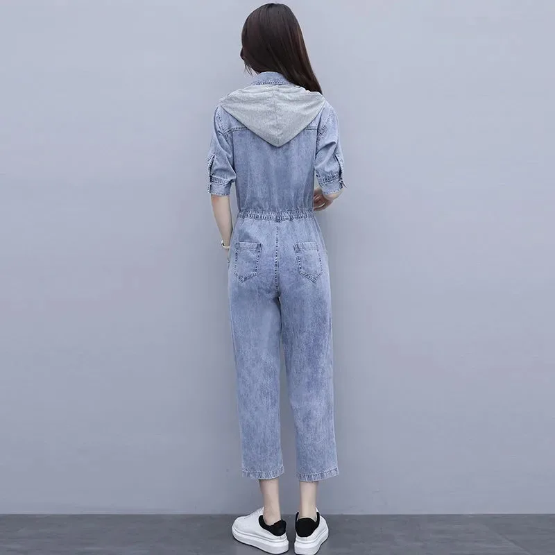 

Female jumpsuit 2021 fashion sexy Bodysuit women denim Overalls Woman clothes girls clothing one piece outfit Romper playsuits