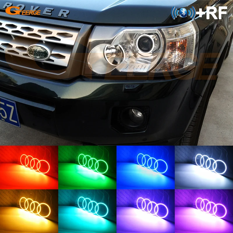 Для Land Rover Freelander 2 Pre facelift 2006 2011 ксеноновая фара RF remote Bluetooth APP многоцветный RGB